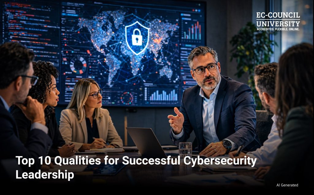Blog banner - Top 10 Cybersecurity Leadership Qualities
