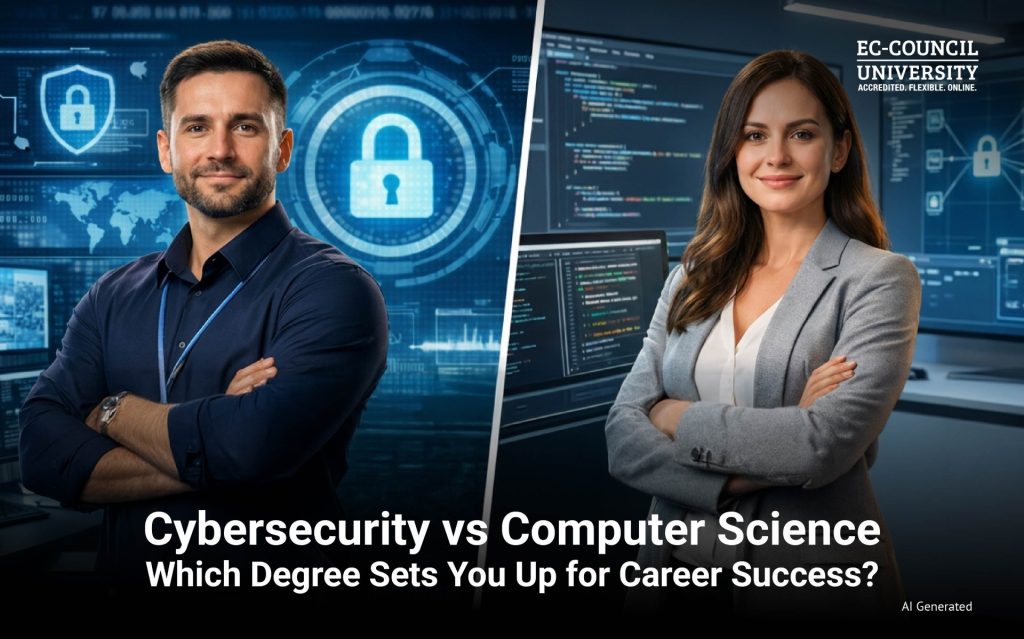 Blog Banner - Cybersecurity vs Computer Science Degree
