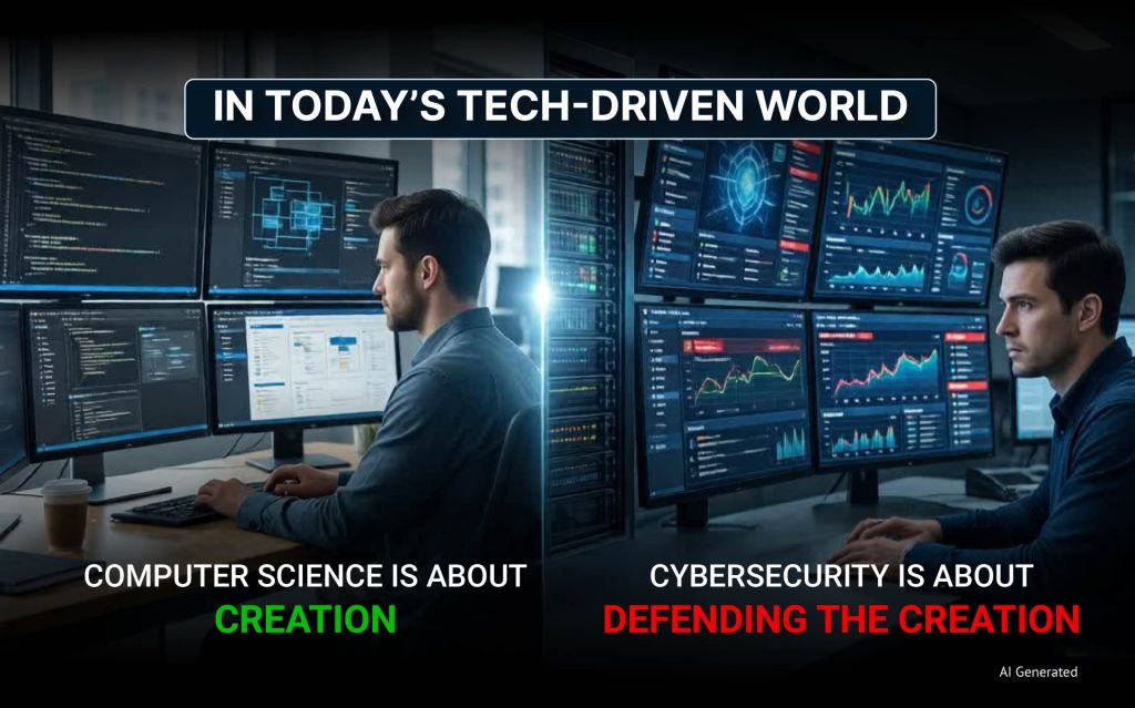 Blog Infographic 1 - Cybersecurity vs Computer Science Degree