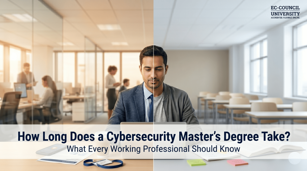 Hero- How Long Does a Cybersecurity Master's Degree Take A Complete Guide for Working Professionals