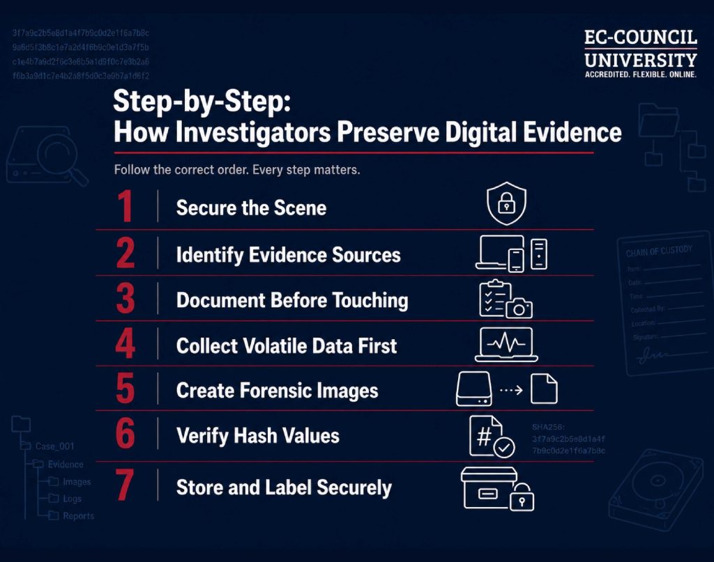How Investigators Preserve Digital Evidence - infographic 1