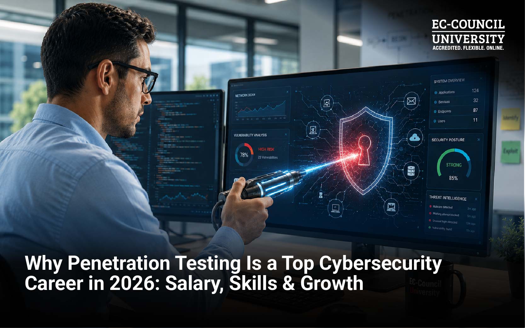 Blog Banner - Why Penetration Testing Is a Top Cybersecurity Career in 2026- Salary, Skills & Growth