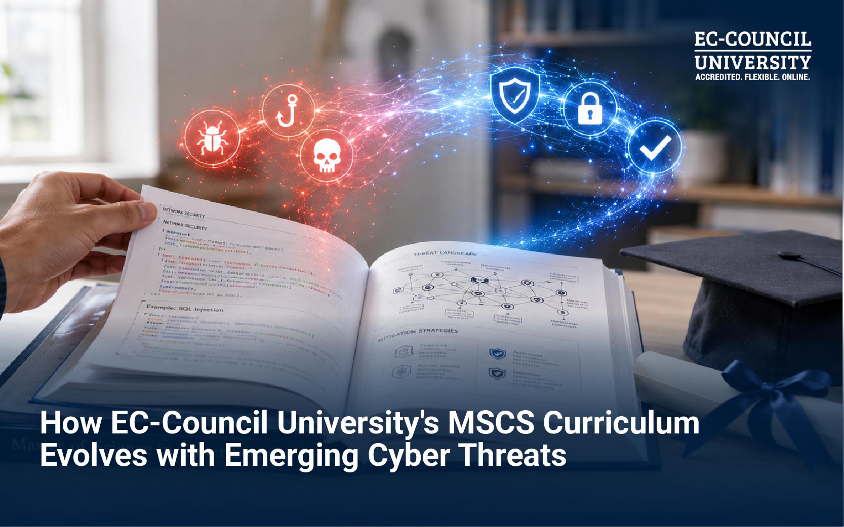 Blog Banner - How EC-Council Universitys MSCS Curriculum Evolves with Emerging Cyber Threats